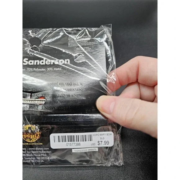 Disney's Hocus Pocus Mary Sanderson Bow Tie Halloween Costume Accessory‎ - Picture 4 of 4